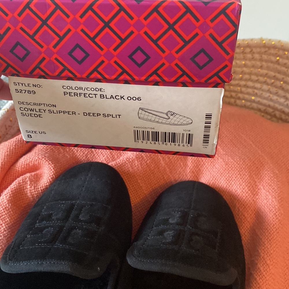 NIB Tory Burch Cowley Genuine Shearling Lined Slipper - Picture 5 of 12